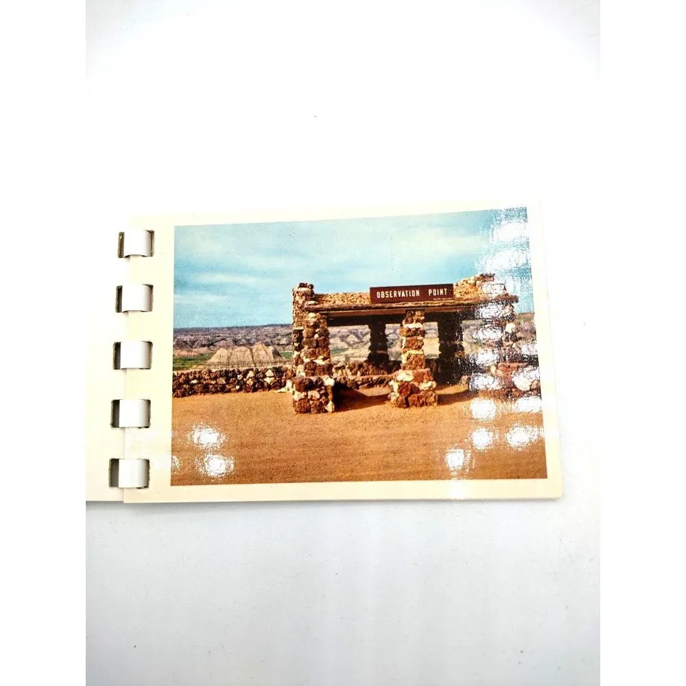 North Dakota & Badlands Miniature Album 10 Color Prints Mirro-Krome HS Crocker